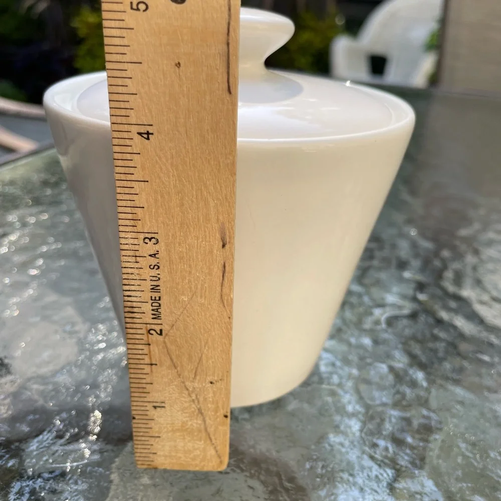 Corelle coordinates vintage stoneware sugar bowl 5” high rare excellent cond